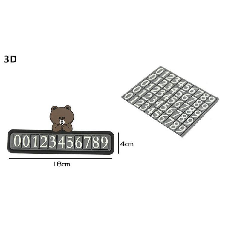 Bảng ghi số điện thoại xe hơi ô tô hoạt hình bản to siêu dễ thương | BigBuy360 - bigbuy360.vn