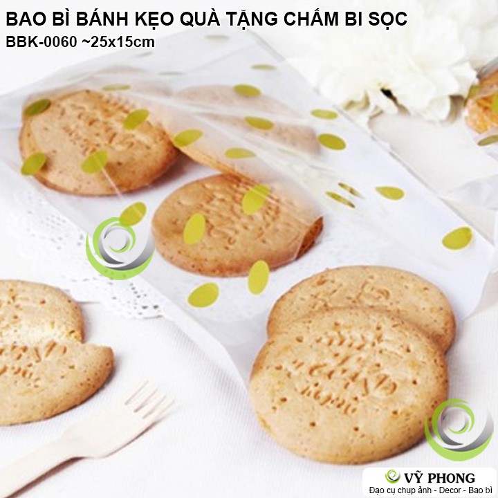 SET 50 TÚI NHỰA CHẤM BI,SỌC VÀNG BẮC ÂU ĐỰNG BÁNH KẸO QUÀ TẶNG CÁC DỊP LỄ TẾT NOEL GIÁNG SINH BBK-0060