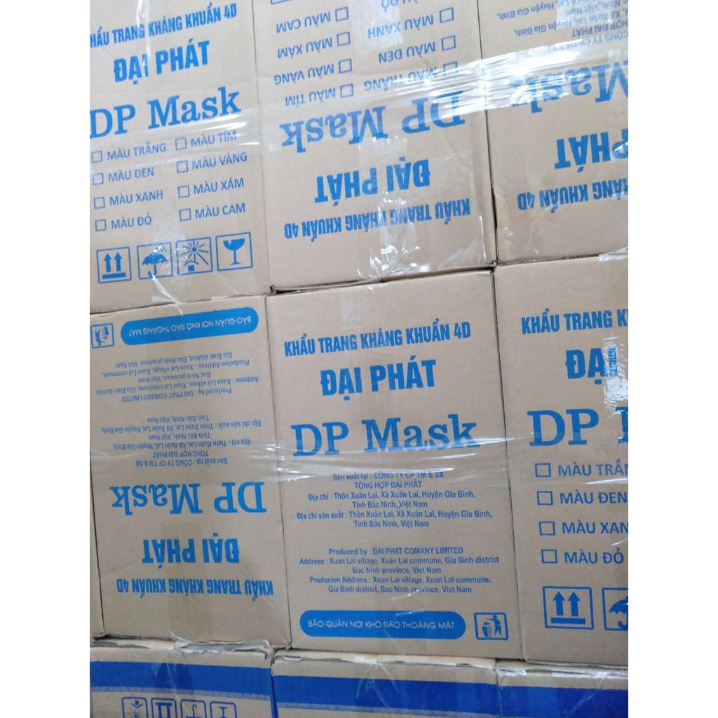 Một thùng khẩu trang y tế 300 chiếc 4D DP Mask 4 lớp chính hãng
