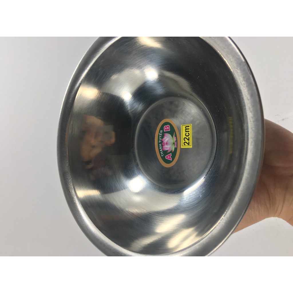 [Ảnh Thật] Tô ( thố) inox sài gòn lòng sâu trộn thực phẩm hàng phi 20, 22, 24