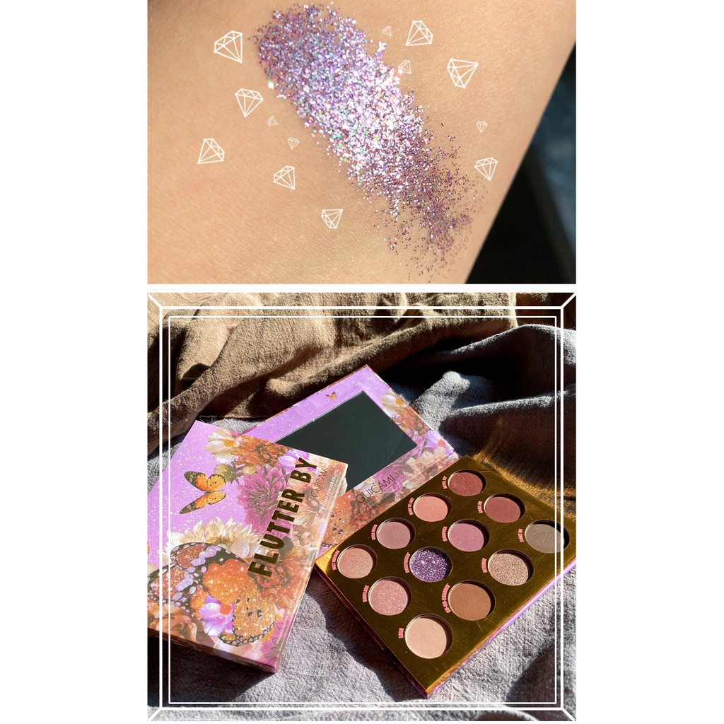 (Hàng Mới Về) Bảng Phấn Mắt Pinki 12 Màu Thiết Kế Hình Bướm Chống Thấm Nước | BigBuy360 - bigbuy360.vn