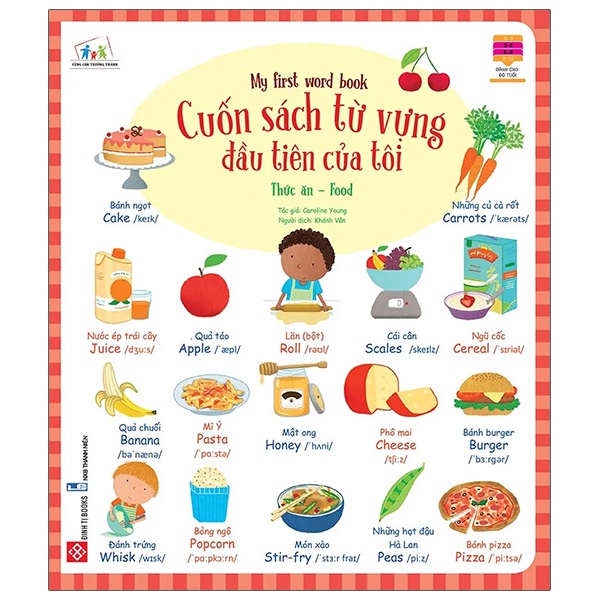 Sách - Từ vựng đầu tiên của tôi - My first word book - Thức ăn