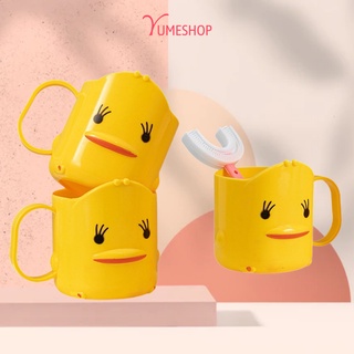 Cốc đánh răng hình con vịt cho bé đáng yêu YUME kích thích trẻ đánh răng