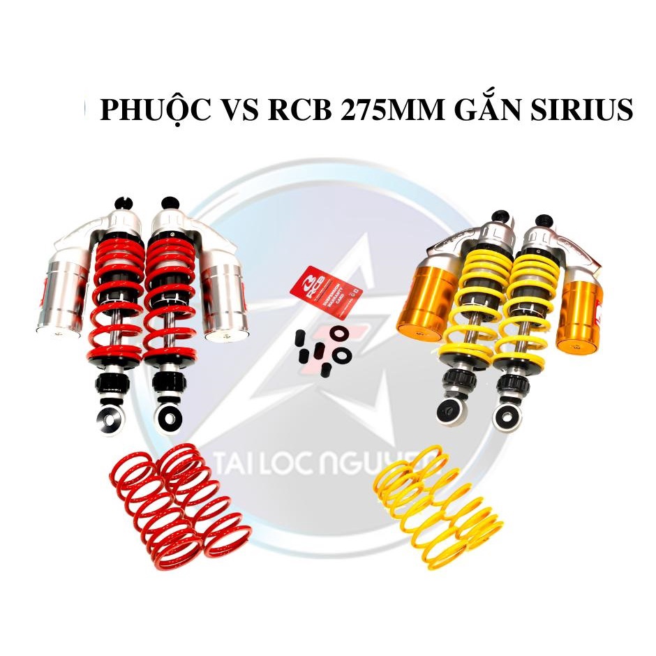 Phuộc RacingBoy Mẫu VS Xe SIRIUS- SIRIUS Fi- JUPITER