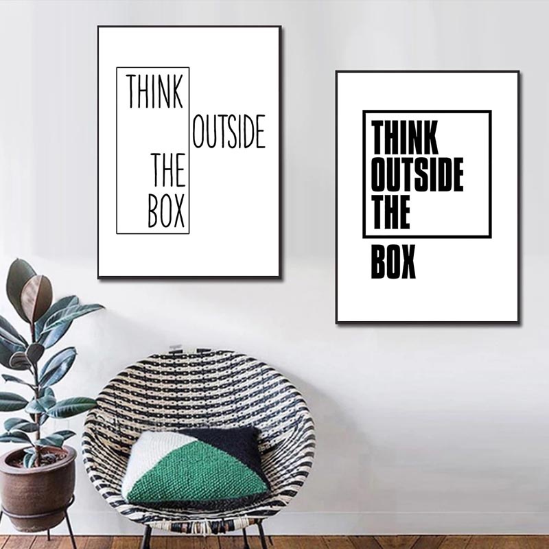 Tranh vải bạt in chữ truyền cảm hứng trang trí phòng khách / văn phòng