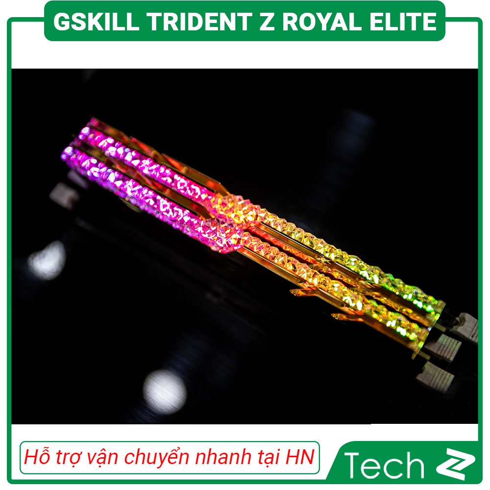 Ram Desktop Gskill Trident Z Royal Elite (F4-3600C16D-16GTEGC) 16GB (2x8GB) DDR4 3600Mhz