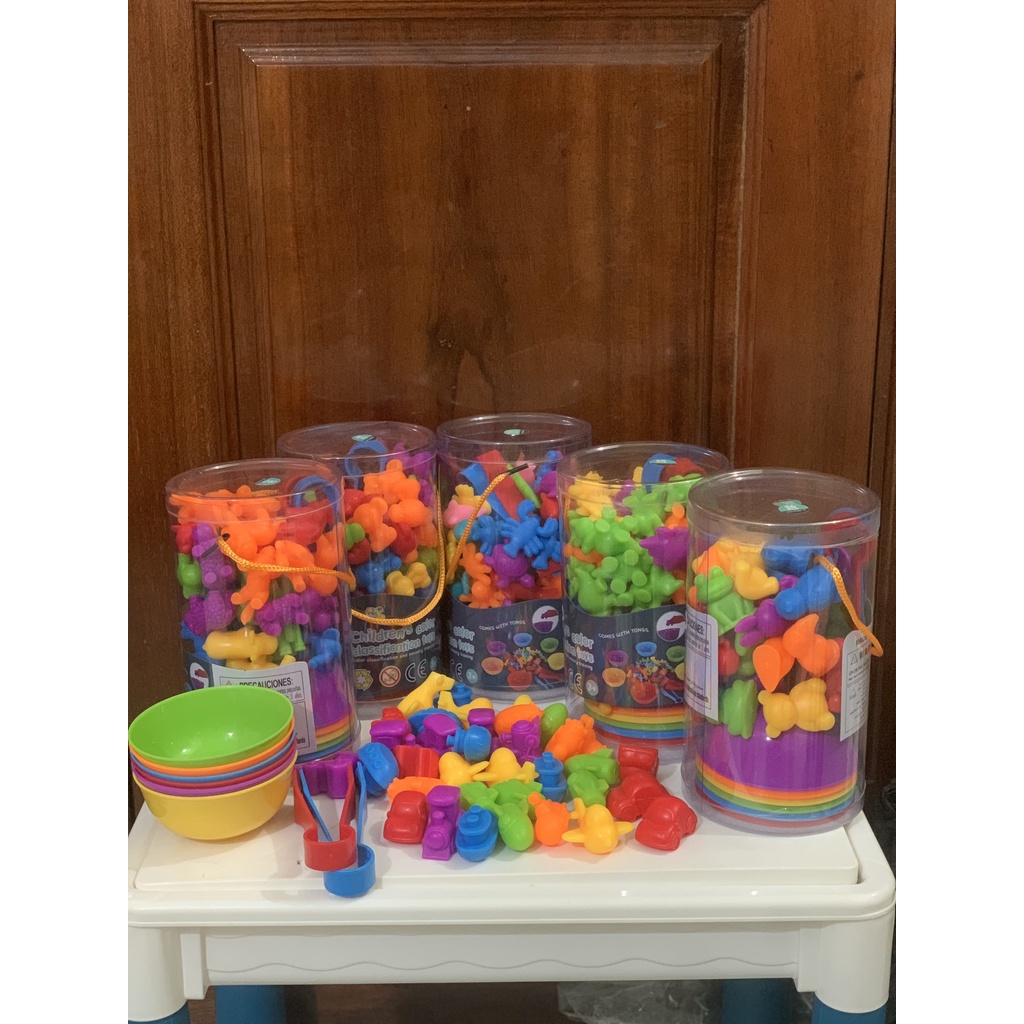 Đồ chơi gắp thú ⚡ SALE KHỦNG ⚡ Trò chơi phân loại màu sắc Montessori giáo dục sớm cho bé