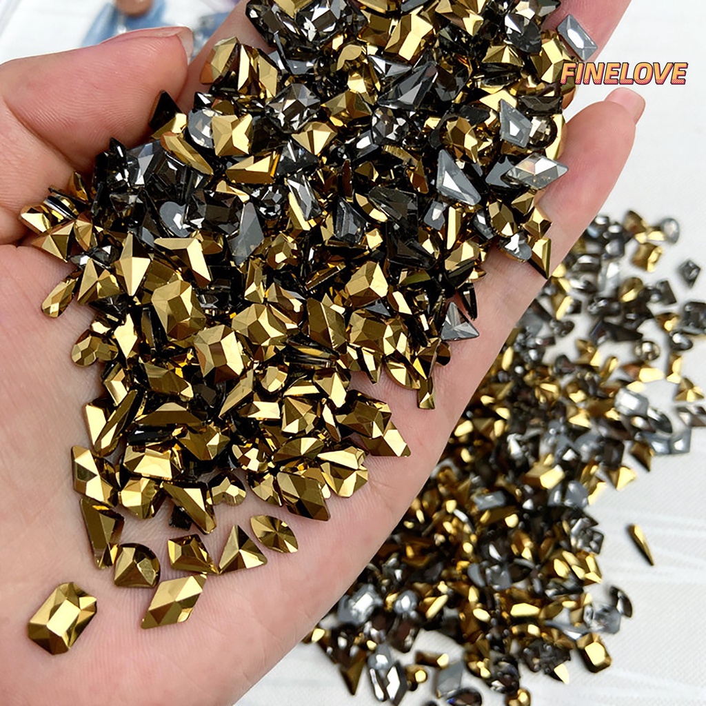 Túi 50 Hạt Cườm 3D Lấp Lánh Đính Móng Nghệ Thuật