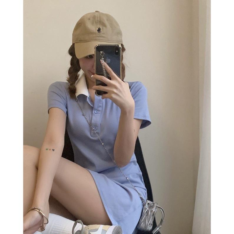 váy polo nữ kiểu mới , cổ thiết kế phối màu cực xinh. hàng chuẩn, độc lạ