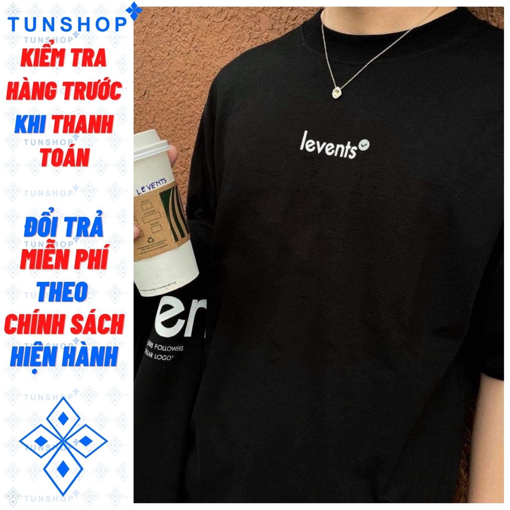 Mua Áo Thun Lì Ven Popular Logo Black While Đen Chữ Levent Trắng Unisex ...