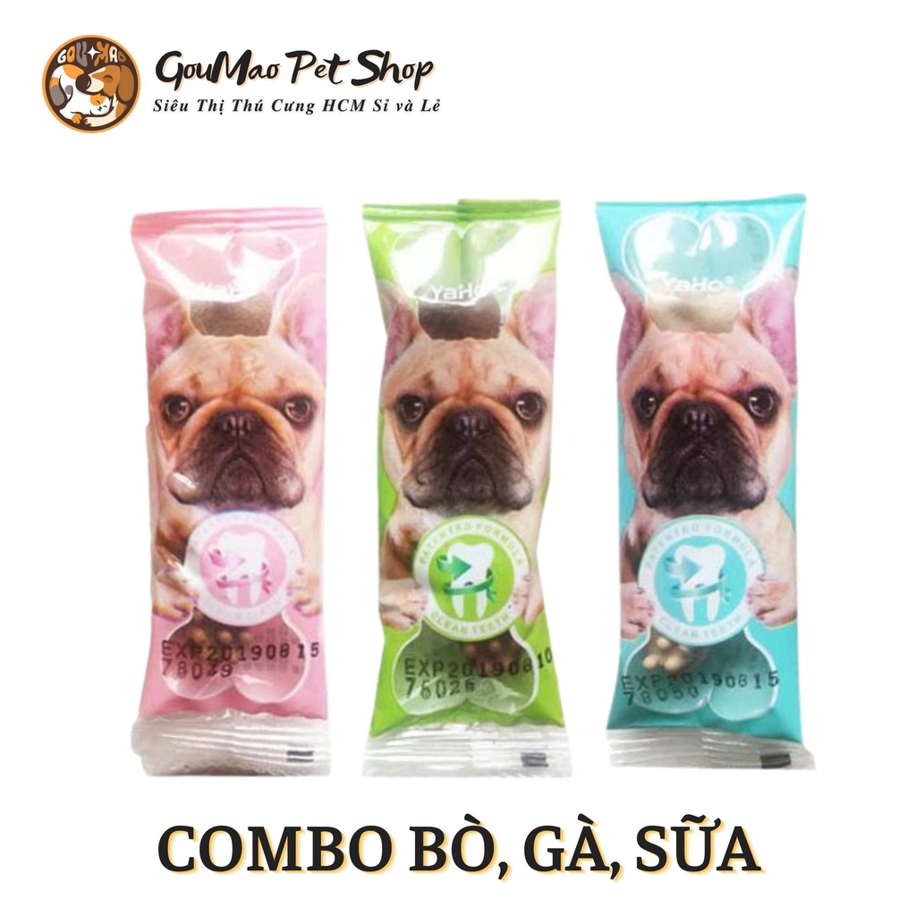 [Chính hãng] xương bàn chải YAHO thanh 15g - giúp chó sạch răng và chống hôi miệng