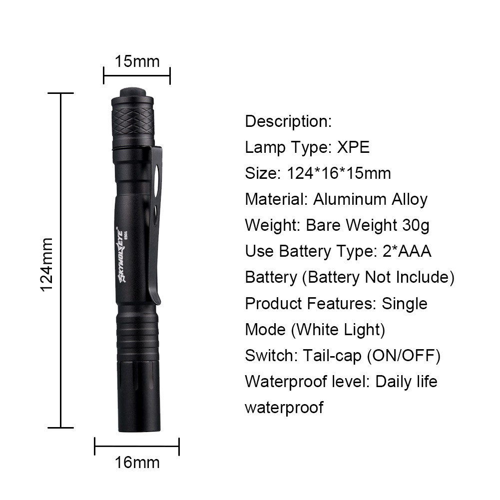 Đèn pin Led Xpe siêu sáng bỏ túi