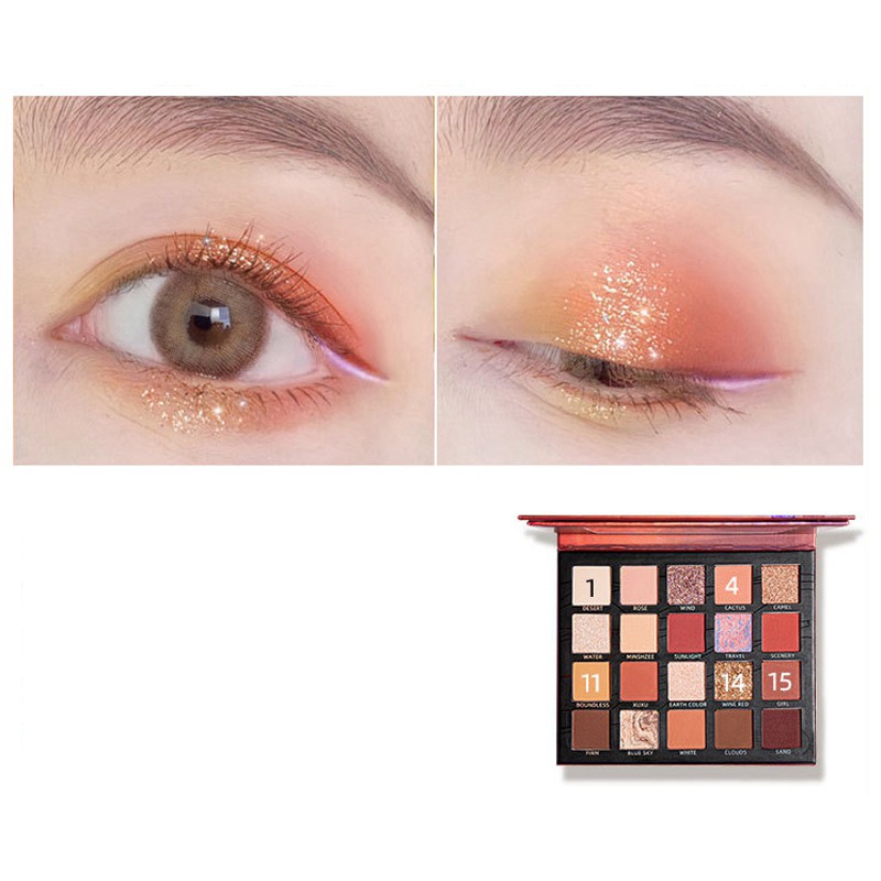 (Hàng Mới Về) Bảng Phấn Mắt Xuxu 20 Màu Tông Lì Và Kim Tuyến Lấp Lánh | BigBuy360 - bigbuy360.vn