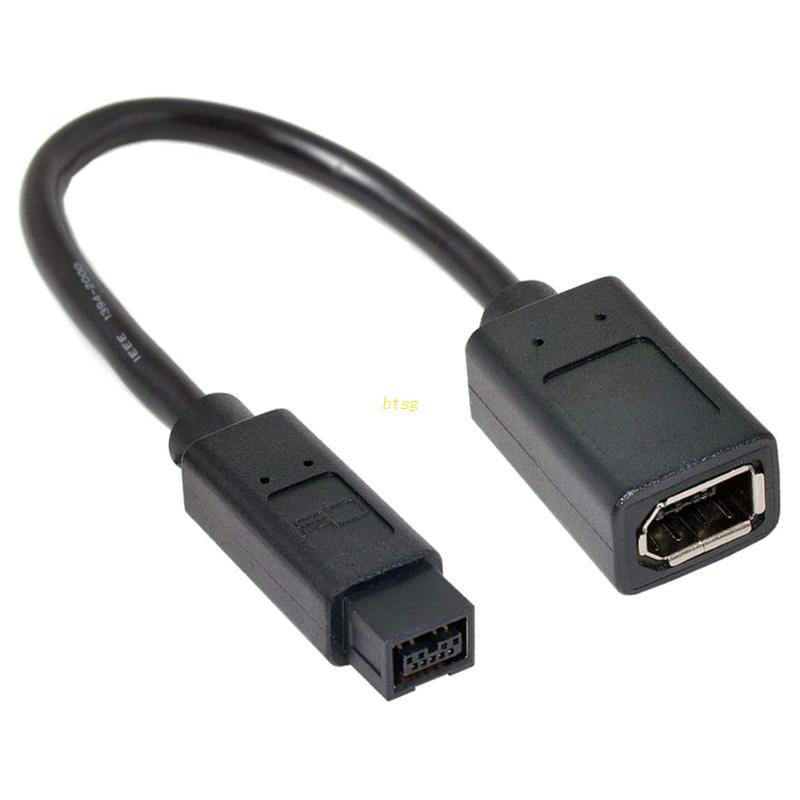 Dây Cáp Nối Dài Chuyển Đổi 7.9inch IEEE 1394 6Pin Female Sang 1394b 9Pin Male