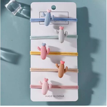 Chun buộc tóc đính cây xương rồng xinh xắn   Clovershop68
