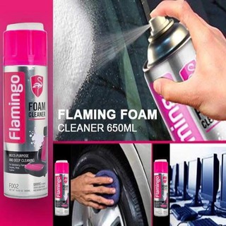 Bình xịt bọt vệ sinh ghế xe ô tô chính hãng flamingo f002 - ảnh sản phẩm 8