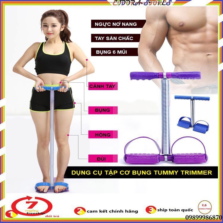 [FREESHIP] Dây Kéo Lò Xo Tummy Trimmer Tập Bụng.