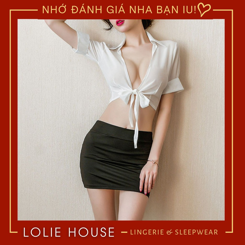 Cosplay thư ký cô giáo sexy - Đồ ngủ cosplay sexy gợi cảm LOLIE HOUSE - CP21