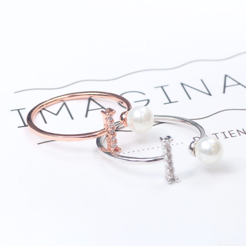 Nhẫn hở mỏng khảm đá thời trang Hàn Quốc cho nữ