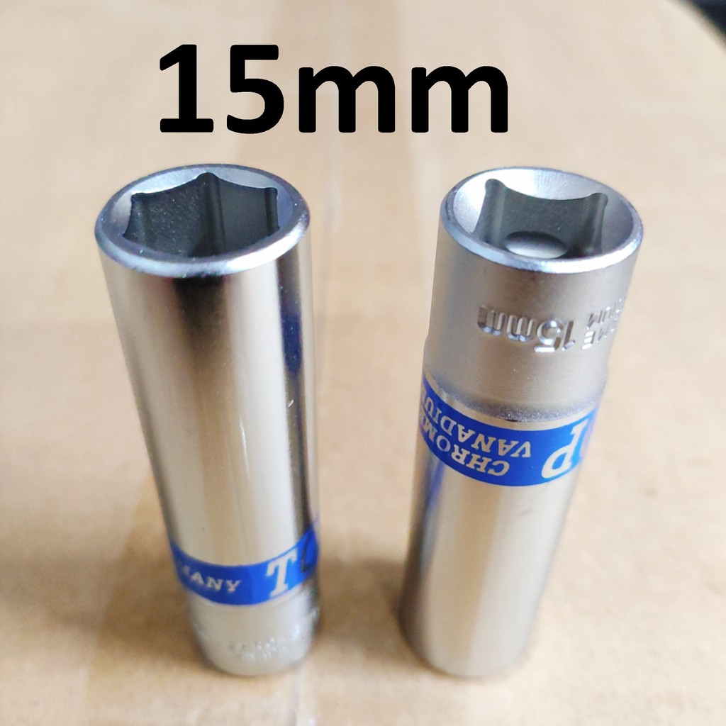 Khẩu / tuýp 15 mm TOP chính hãng, size 1/2 phổ thông, dài 8cm, Cty TM&amp;XNK TOP Việt Nam
