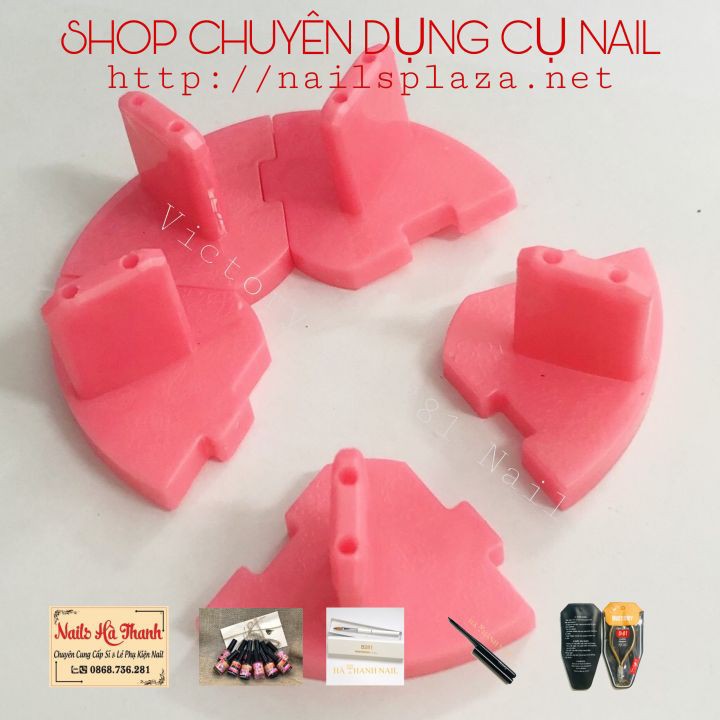 Đế Gắn Móng Mẫu Tập Vẽ , Đế Móng Làm Mẫu Nail 6 Miếng Bằng Nhựa