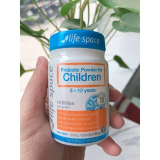 Bột men vi sinh Life Space Probiotic Powder For Children 40g Powder 3y - 12y