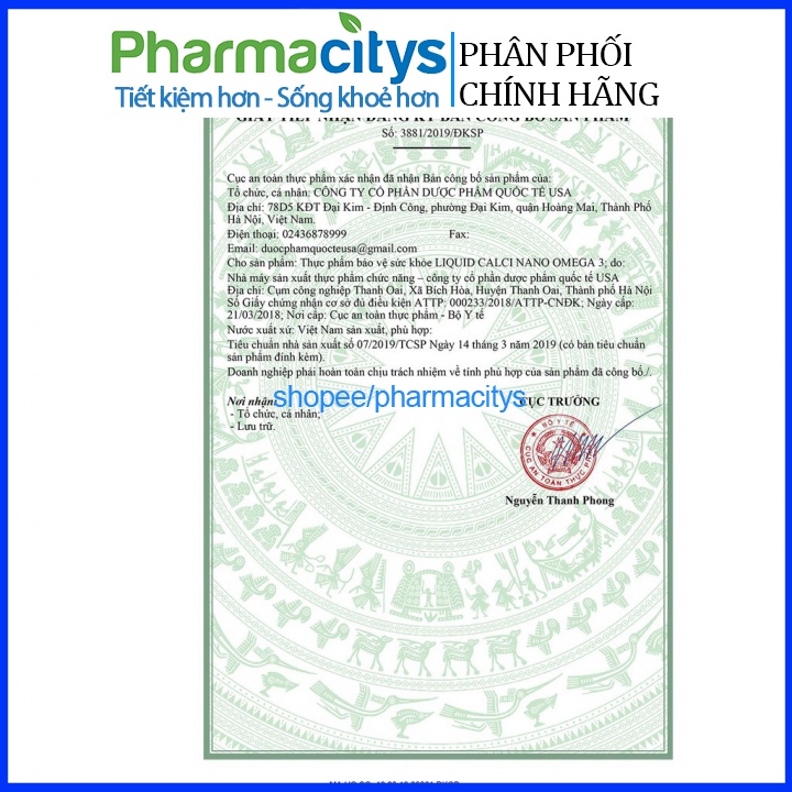Viên uống bổ sung canxi Liquid Calcium D3 giúp chắc khỏe xương, phát triển chiều cao chai 100 viên