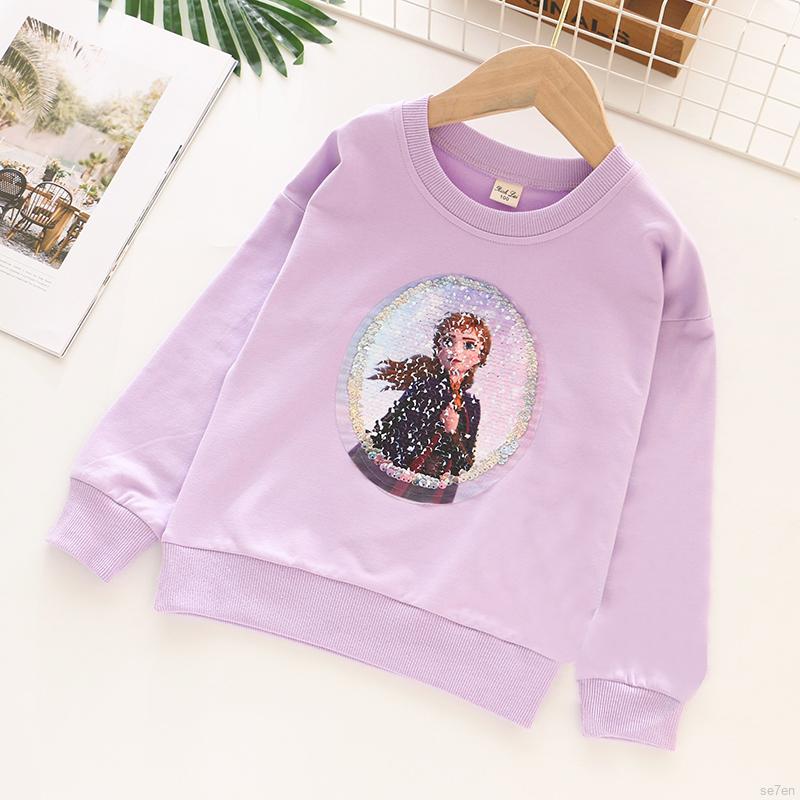 Áo Sweater Tay Dài Se7 Cho Bé Gái 2-7 Tuổi