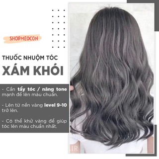 Thuốc Nhuộm Tóc Zales Màu Xám Khói ( Tặng kèm Oxy trợ nhuộm + bao tay )