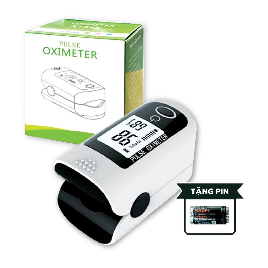 [NHANH-CHÍNH XÁC] Máy đo nồng độ Oxy trong máu Pulse Oximeter LK88/ Tanaka X1805 (TẶNG KÈM PIN)