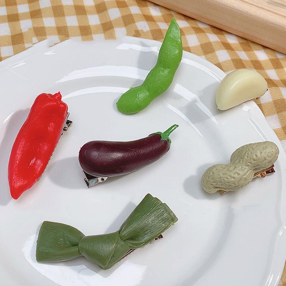 JARRED Kẹp Tóc Mỏ Vịt Đính Hạt Đậu Phộng Dễ Thương Cho Nữ