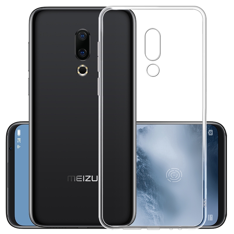 Ốp điện thoại tpu silicon mềm trong suốt bảo vệ cho Meizu 16X 16th 15 Plus V8 Pro