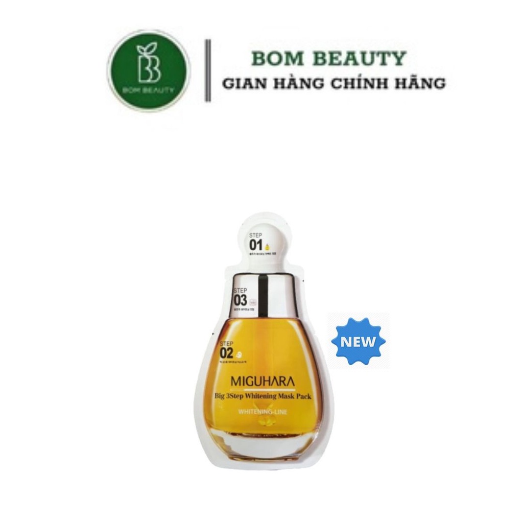 Mặt nạ dưỡng trắng 3 bước Muguhara 27ml