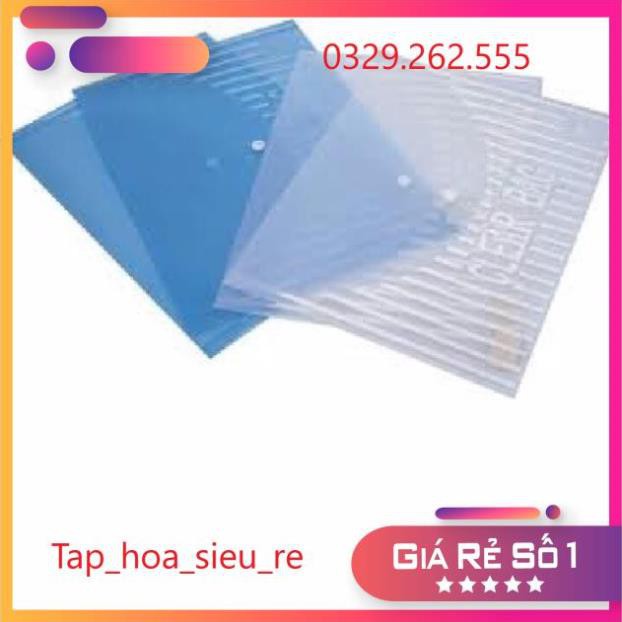 (Rẻ Vô địch) Túi clear bag túi cúc bấm màu trắng đẹp