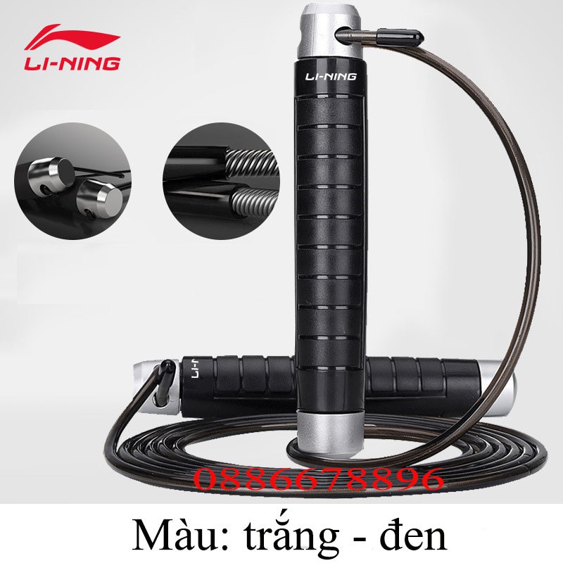 Dây nhảy chuyên nghiệp Lining LBDM776-1. Được các vận động viên chuyên nghiệp lựa chọn trong rèn thể lực, giảm cân...