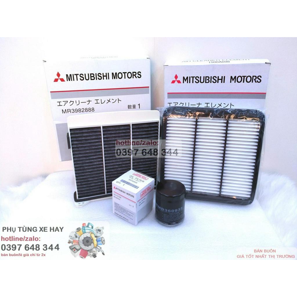 Combo🎡 Lọc gió động cơ 🎡lọc điều hòa🎡 lọc nhớt (lọc dầu) 🎡Mitsubishi Zinger 2.4
