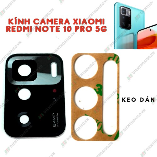 Kính camera xiaomi redmi note 10 pro 5g kèm keo dán