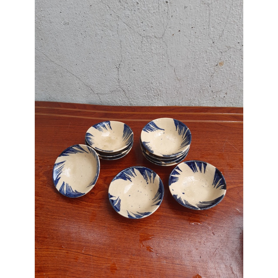 Chén hột vịt lộn nướng, bánh bèo lòng sâu  30 cái