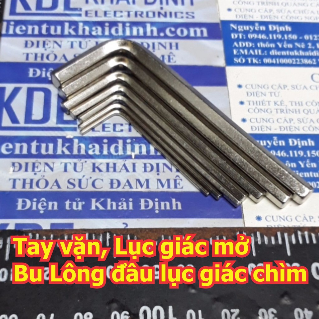 Tay vặn, Lục giác mở Bu Lông đầu lục giác chìm các cỡ M1.5 ~M6 kde5908