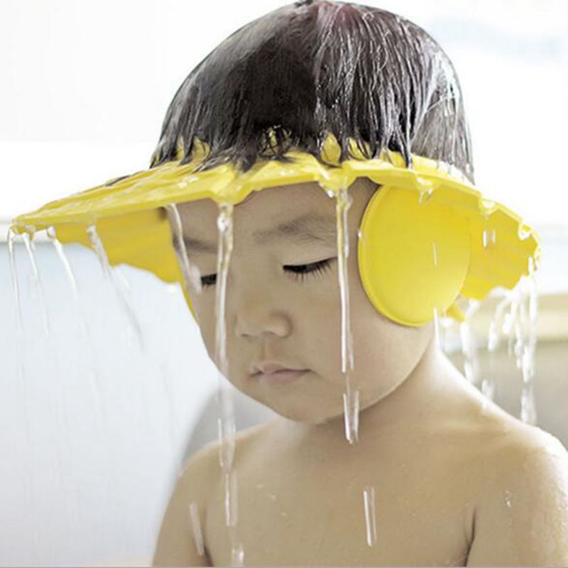 Mũ tắm gội đầu mềm mại cho trẻ em có thể điều chỉnh được