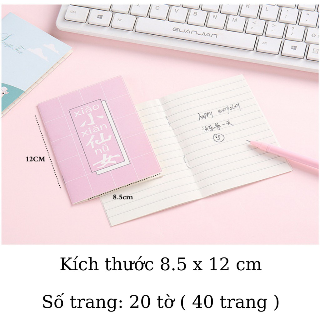 Sổ Tay Mini Dễ Thương, Shop Giao Ngẫu Nhiên [ Loại Chuẩn, 8.5 x12 cm ] - BEYOU