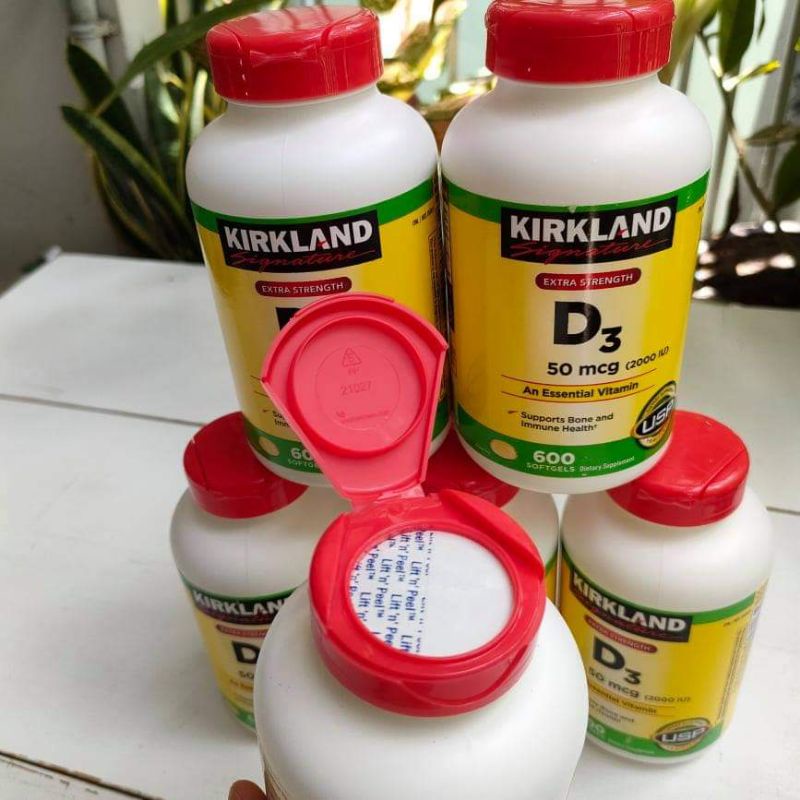 Viên Uống D3 Kirkland 50 cmg của Mỹ 600 viên