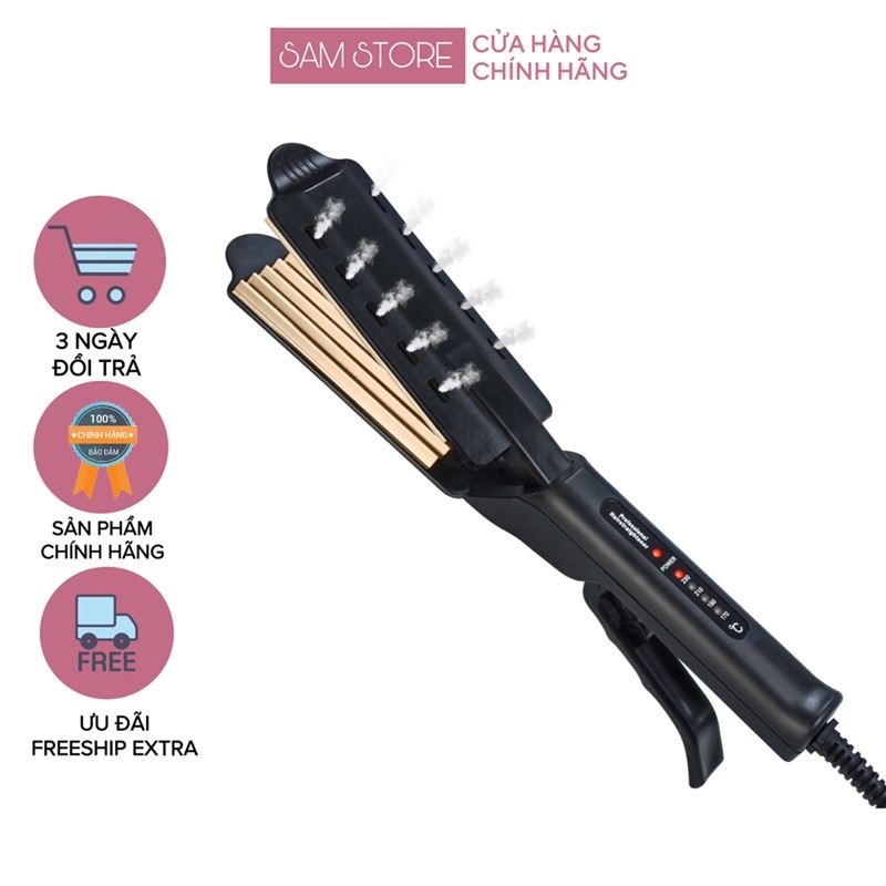 Máy dập phồng cao cấp với thiết kế tay cầm chống nóng, không mỏi tay khi sử dụng