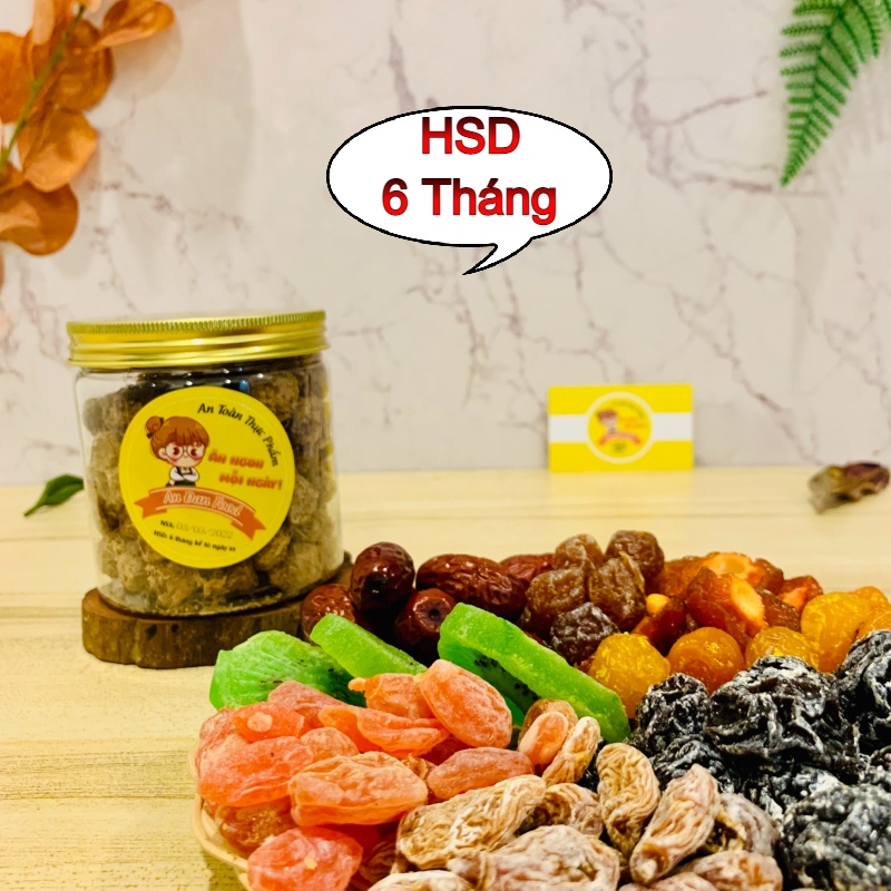 Ô Mai Mơ Gừng [ LOẠI 1 ] Hũ 355G Ô Mai Xí Muội Vị Ngọt - Chua Dịu Thơm Ngon Giảm Ho Khản Tiếng , Long Đờm , Viêm Họng