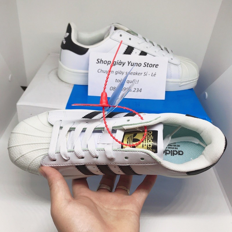 [ Hot Trend ] Giày thể thao sneaker sò trắng kẻ đen - Yuno Store | BigBuy360 - bigbuy360.vn