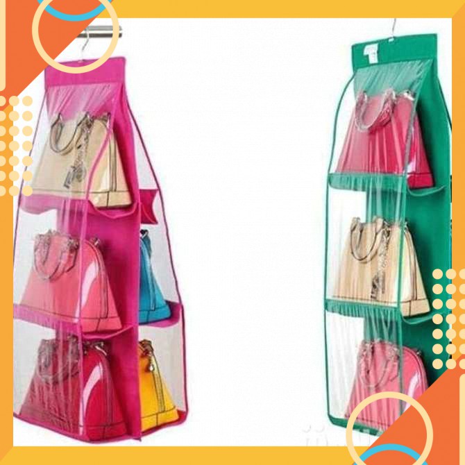 T888 Túi Treo Giỏ Xách Túi Xách 6 Ngăn Chống Bụi Đa NăngNVD90