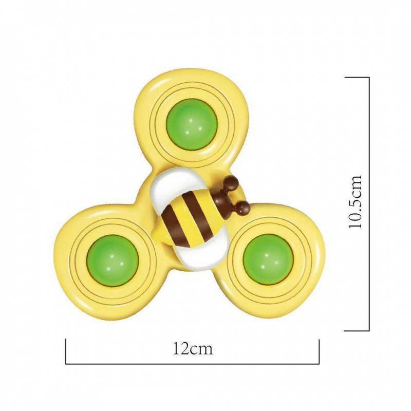 Set 3 Con Quay Spinner, Chong Chóng Dính Tường, Âm Thanh Vui Nhộn Cho Bé