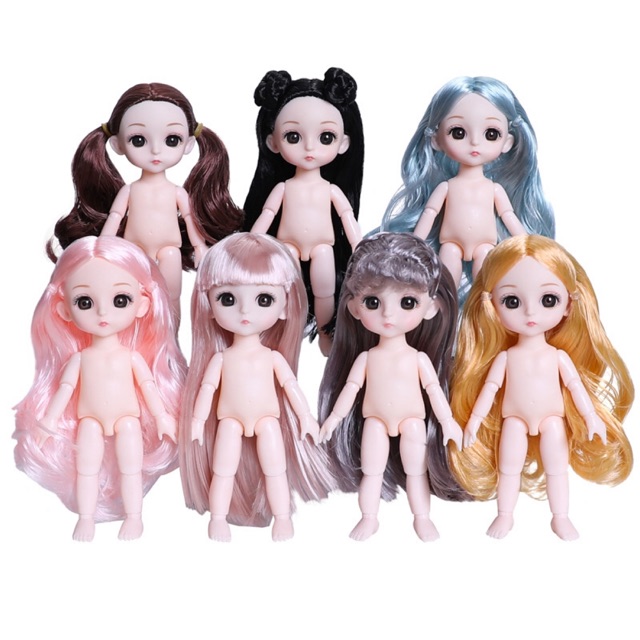 Búp bê baboly 1/8 trần (nude) kèm giày