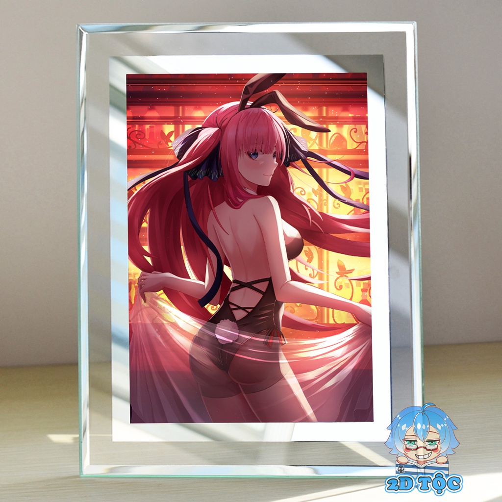 Khung kính để bàn Nakano Nino (2) Anime Manga NHÀ CÓ 5 NÀNG DÂU by 2D Tộc Shop