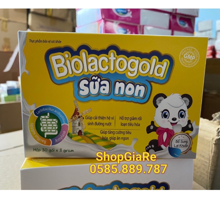 Biolactogold Sữa non giúp cân hằng hệ vi sinh đường ruột, giảm rối loạn tiêu hóa, tăng cường sức đề kháng